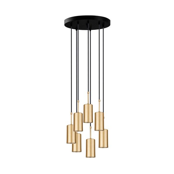Závesné svietidlo v zlatej farbe Squid Lighting Geo, výška 120 cm-image-3