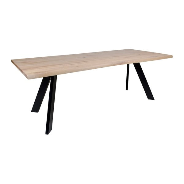 Jedálenský stôl z dubového dreva House Nordic Cannes White Oiled Oak, 180 × 90 cm