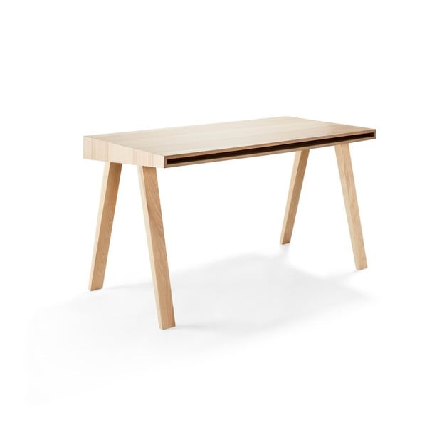 Písací stôl z litovského jaseňa EMKO 4.9, 140 x 70 cm-image-4