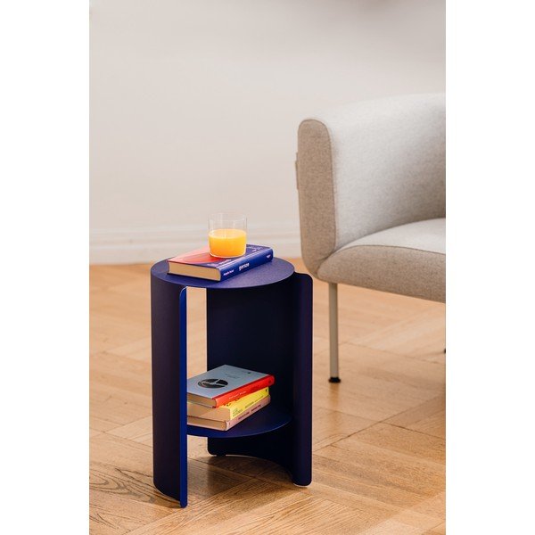 Oceľový okrúhly odkladací stolík ø 32 cm Wa – noo.ma-image-1