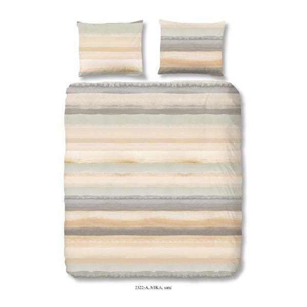 Bavlnené obliečky na dvojlôžko Good Morning Sand, 200 × 200 cm