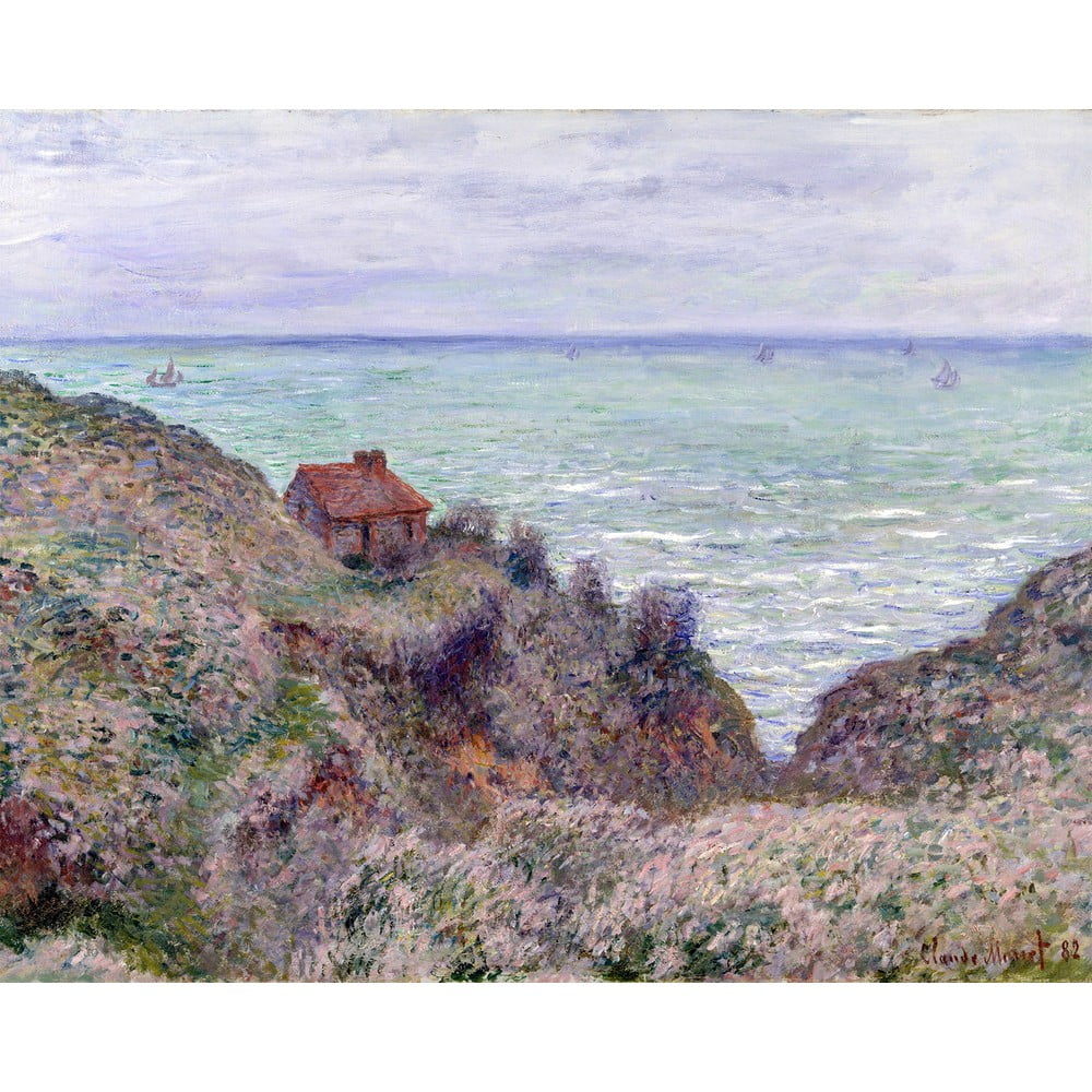 Reprodukcia obrazu Claude Monet - Cabin of the Customs Watch, 50 × 40 cm