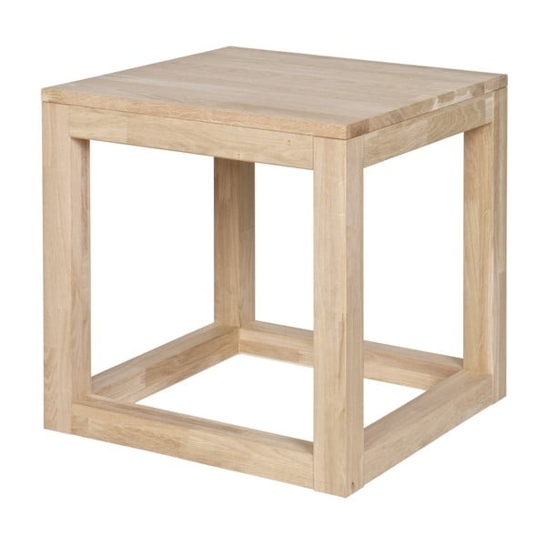Odkladací drevený stolík De Eekhoorn Wout, 45 × 45 cm