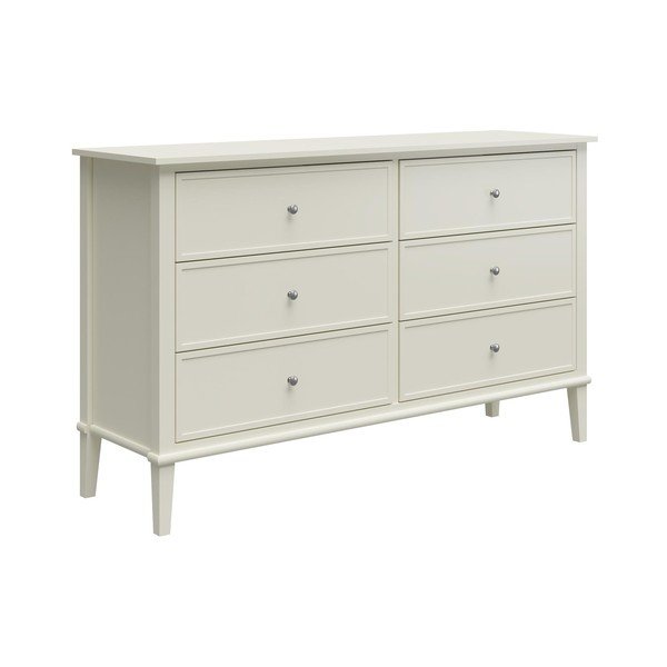 Biela nízka komoda 138x84 cm Franklin – Støraa-image-3