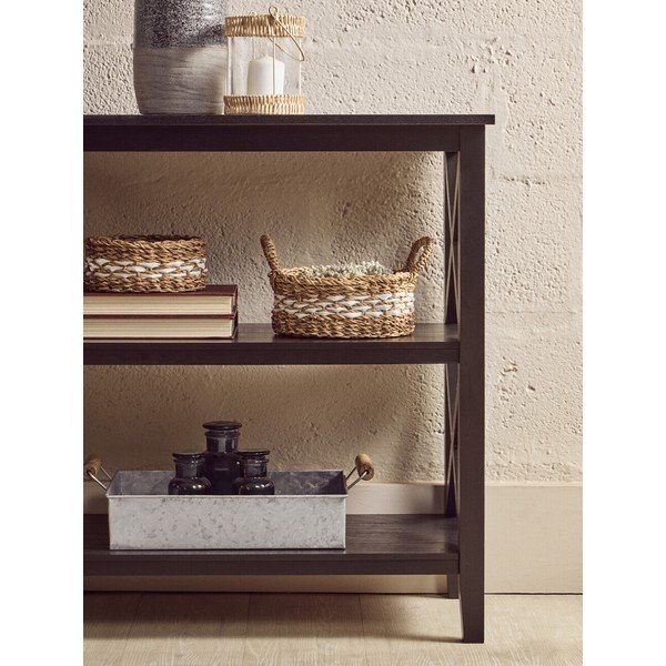 Čierny regál z borovicového dreva 40x81x81 cm Heritage – Premier Housewares-image-3
