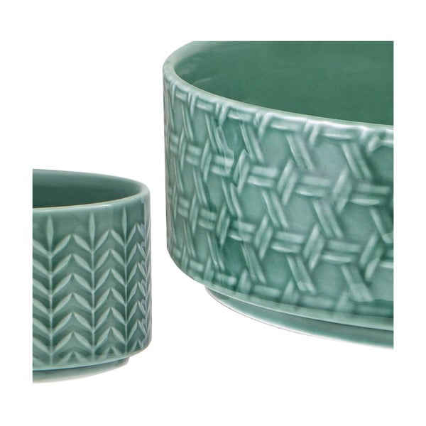 Tyrkysové porcelánové servírovacie misy v súprave 2 ks ø 30 cm Heath Jade – Ladelle-image-3