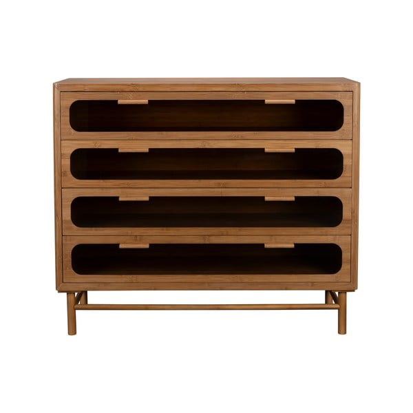 Bambusová komoda v prírodnej farbe 105x88x38 cm Caroun – Dutchbone
