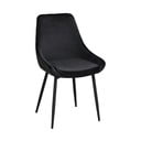 Čierne zamatové jedálenské stoličky v súprave 2 ks Sierra - Rowico