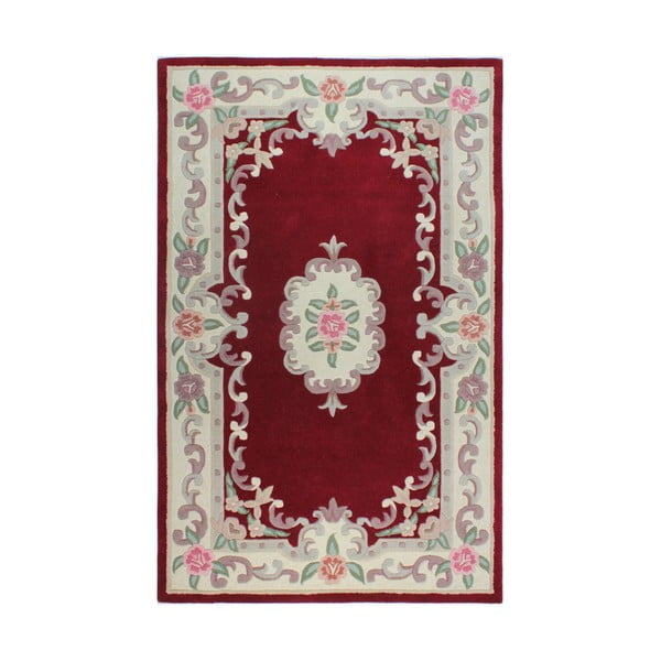Červený vlnený koberec Flair Rugs Aubusson, 120 × 170 cm