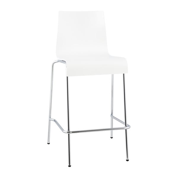 Biela barová stolička Kokoon Cobe, výška 65 cm