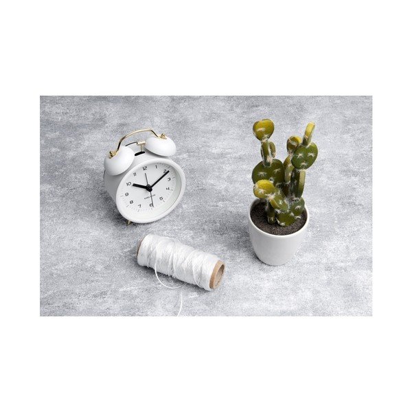 Biely budík Karlsson Classic Bell, ⌀ 10 cm-image-2