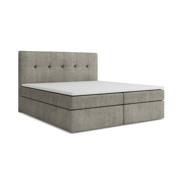 Sivá boxspring posteľ s úložným priestorom 180x200 cm Palta – Makamii