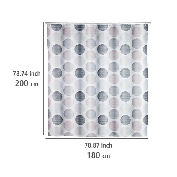 Sprchový záves 180x200 cm Pastel Dots - Wenko-image-1