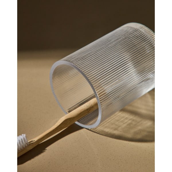 Sklenený téglik na zubné kefky Arlem – Kave Home-image-1