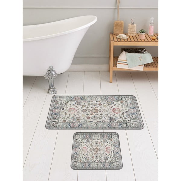 Sivé kúpeľňové predložky v súprave 2 ks 60x100 cm – Mila Home-image-4