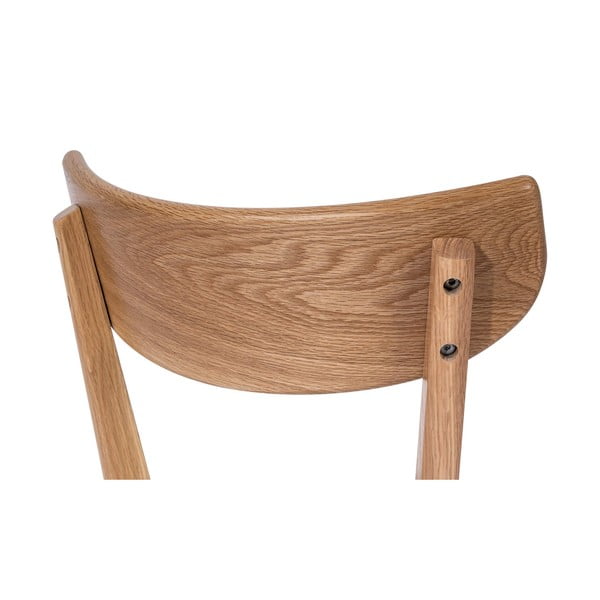 Jedálenská stolička z dubového dreva so šedým sedákom Arch - Bonami Essentials-image-4