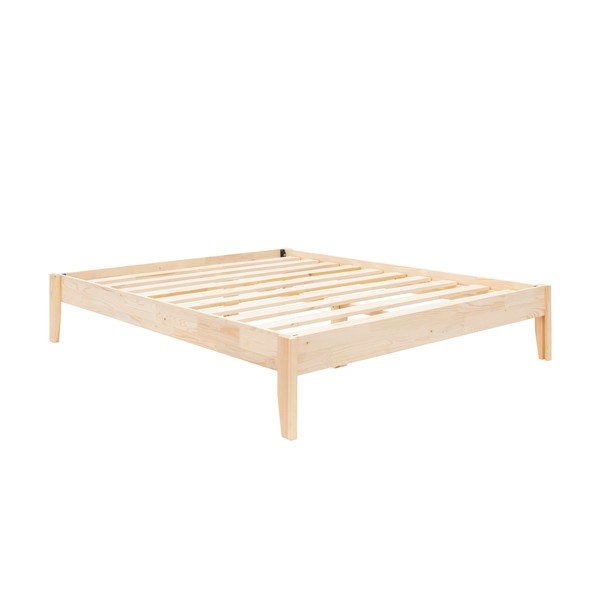 Dvojlôžková posteľ zo smrekového dreva s roštom v prírodnej farbe 180x200 cm Galaksi – Kalune Design