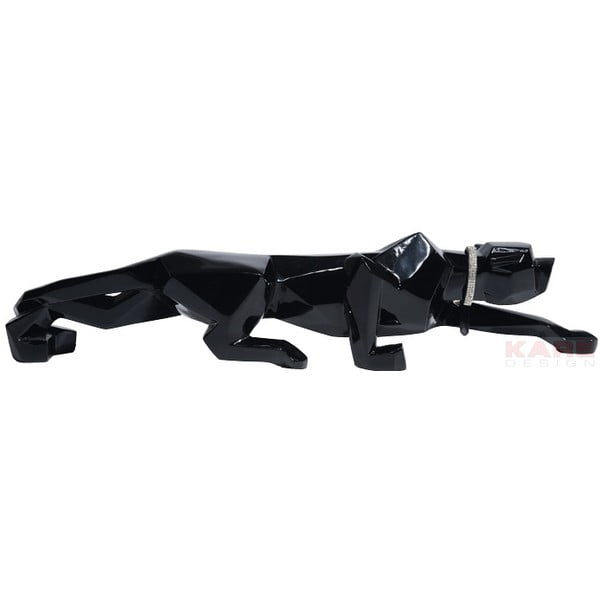 Čierna soška Kare Design Black Cat, dĺžka 90 cm