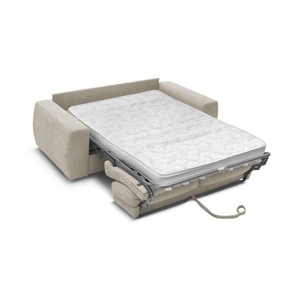 Béžová ženilková pohovka na každodenné spanie/rozkladacia 220 cm Hugo – Bobochic Paris-image-4