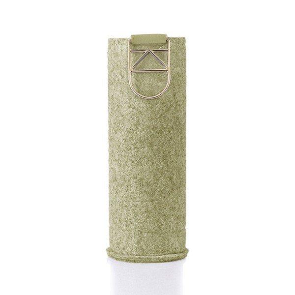 Zelená fľaša z borosilikátového skla s plsteným obalom Equa Mismatch Playa, 750 ml-image-2