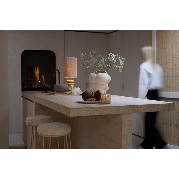 Krémovobiela čalúnená barová stolička (výška sedadla 73 cm) Alice – Light & Living-image-4