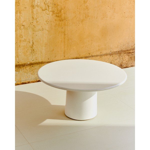 Betónový okrúhly Záhradný konferenčný stolík ø 85 cm Albanella – Kave Home-image-1