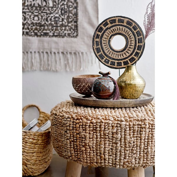 Béžovo-čierny koberec Bloomingville Luca, 90 x 150 cm-image-1