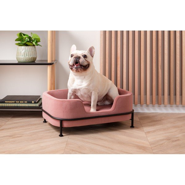 Ružový zamatový pelech pre domácich maznáčikov Leitmotiv Puffed-image-1