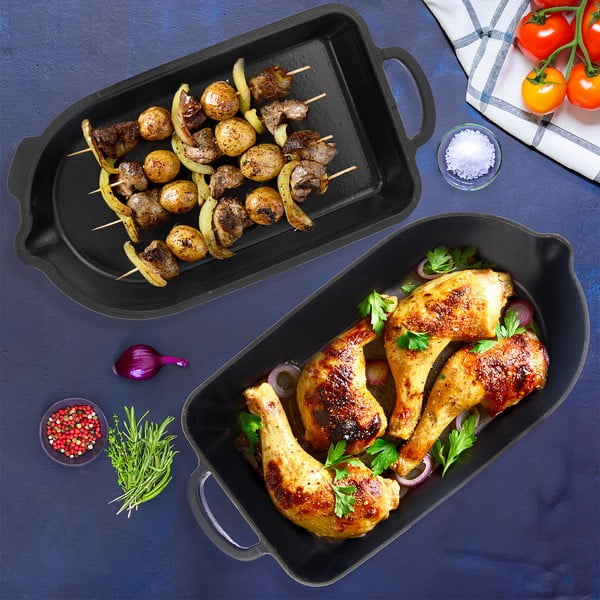 Liatinový pekáč 22x42,5 cm LITINA SMALT – Orion-image-4