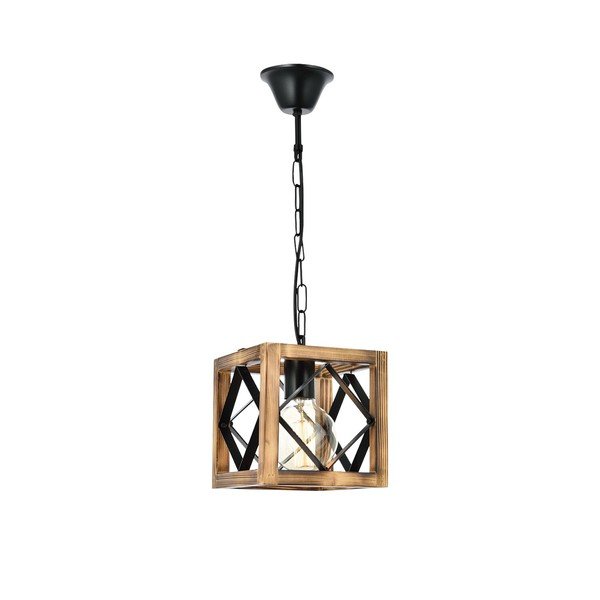 Závesné svietidlo z jedľového dreva Zikzak Rustik