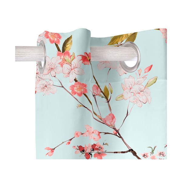 Záves v mentolovej a ružovej farbe 140x300 cm Chinoiserie – Happy Friday-image-2