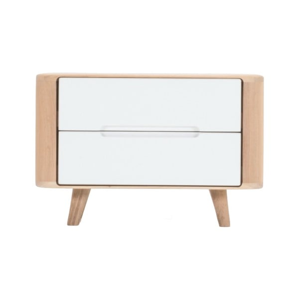 Nočný stolík z dubového dreva Gazzda Ena One, 60 × 42 × 40 cm