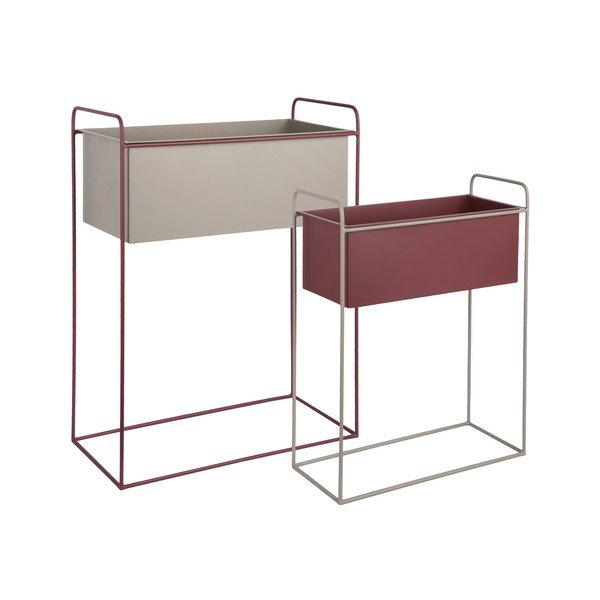 Kovové stojany na kvety 2 ks (výška  65 cm) Reina – PT LIVING