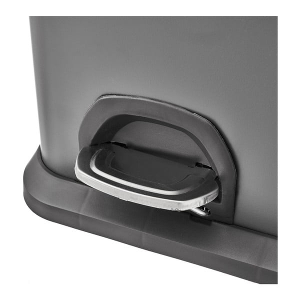 Pedálový odpadkový kôš na triedený odpad z nerezovej ocele 30 l Litros – Casa Selección-image-1