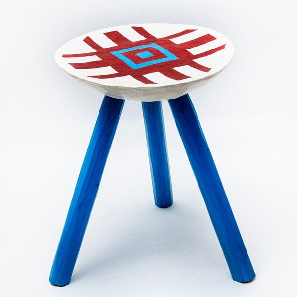 Ručne maľovaná stolička Lunca, 38 cm