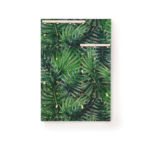 Nástenka s poličkami z borovicového dreva Surdic Pegboard Tropical Leafes-image-1