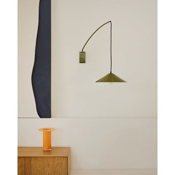 Zelené nástenné svietidlo ø 35 cm Kally – Kave Home-image-1