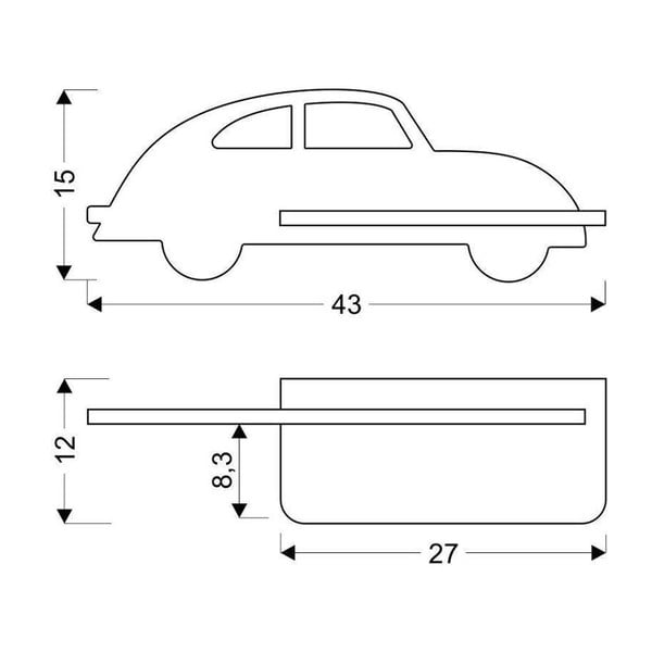 Čierne detské svietidlo Car - Candellux Lighting-image-4