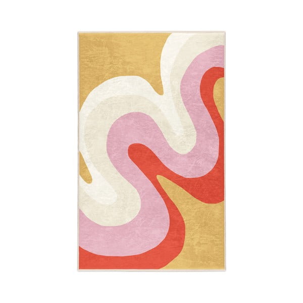 Žltý/ružový prateľný koberec 160x230 cm Raspberry Creamsicle – Mila Home