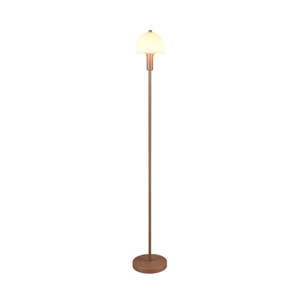 Stojacia lampa v bronzovej farbe so skleneným tienidlom (výška 120 cm) Glenn – Trio-image-1