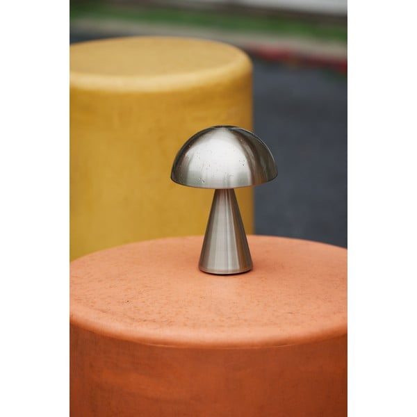 Tmavosivá LED stmievateľná stolová lampa (výška 20 cm) Mush – Hübsch-image-3