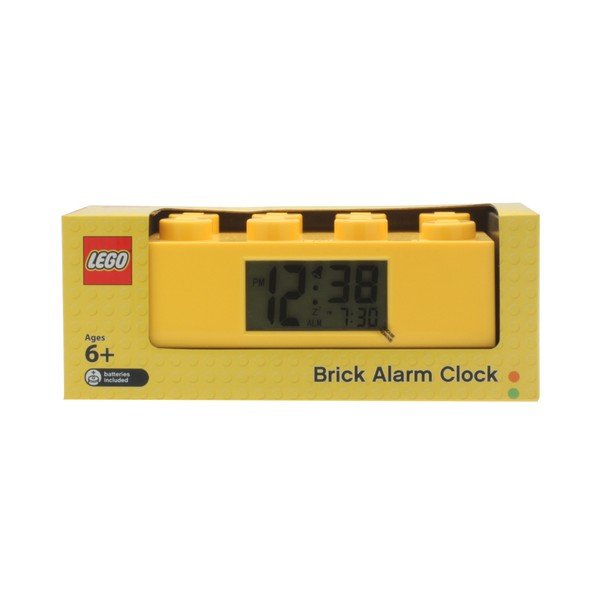 Žlté hodiny s budíkom LEGO® Brick-image-3