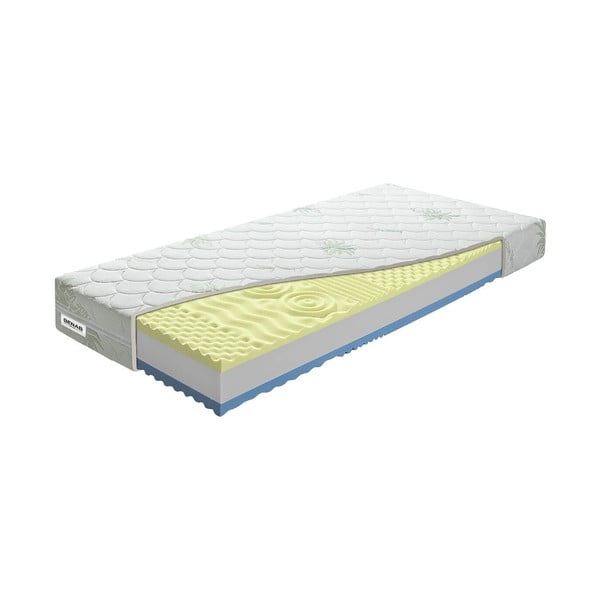 Tvrdý/stredne tvrdý penový obojstranný/termoregulačný matrac 90x200 cm BonLife VISCO - BENAB-image-2