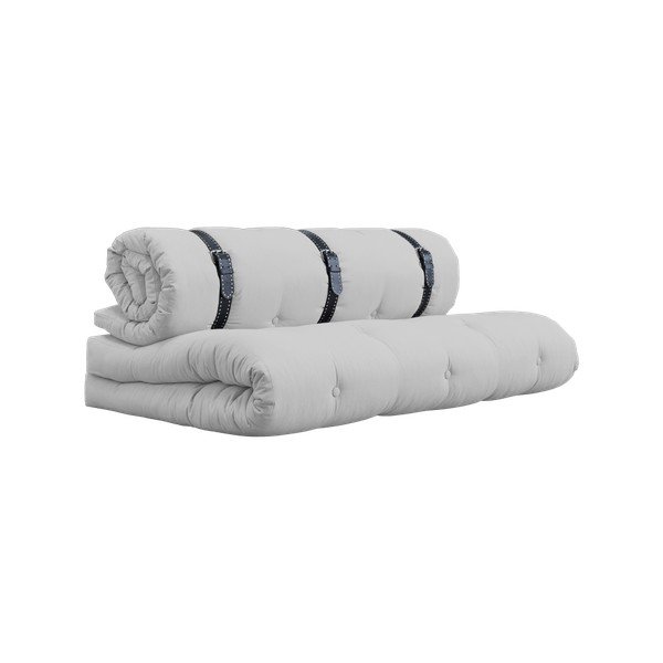 Variabilná pohovka s bielo prešívanými koženými popruhmi Karup Buckle Up Light Grey-image-4