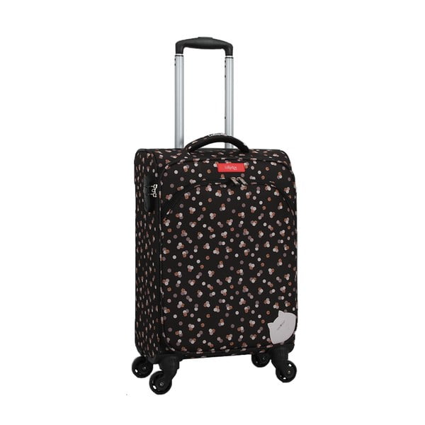 Čierny kufor na 4 kolieskach Lollipops Rubbi-image-3