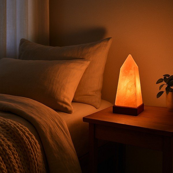 Oranžová soľná lampa (výška  28 cm) Nepal – Premier Housewares-image-1
