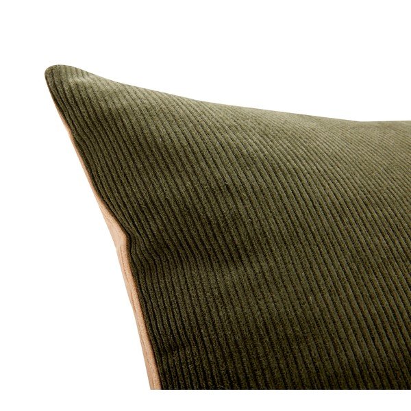 Zeleno-béžový vankúš Hübsch Cleo, 60 x 40 cm-image-4