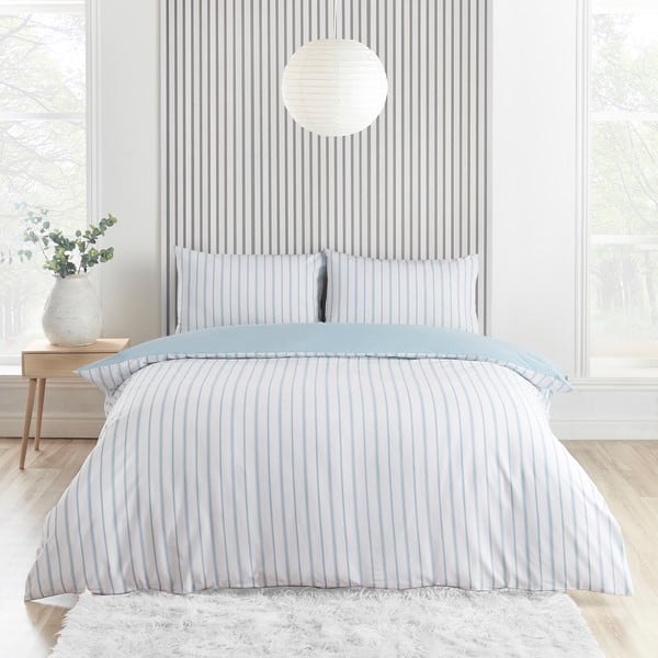 Biele/modré obliečky na jednolôžko 135x200 cm Meadowsweet Floral – Catherine Lansfield-image-2