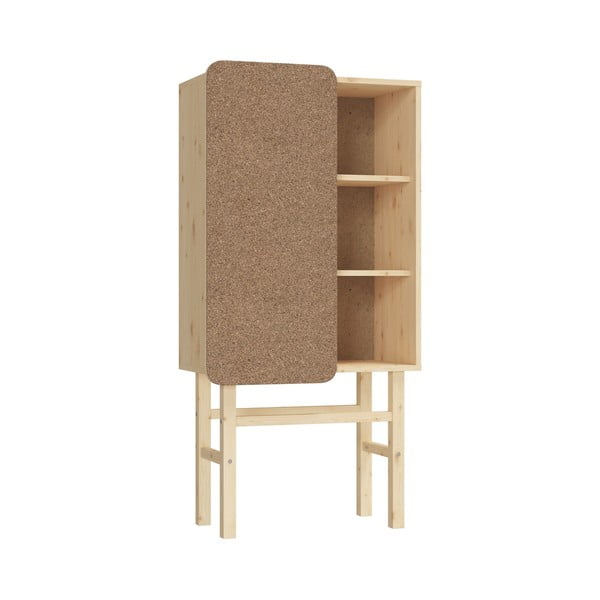 Knižnica z borovicového dreva s nástenkou Karup Design Slide-image-3