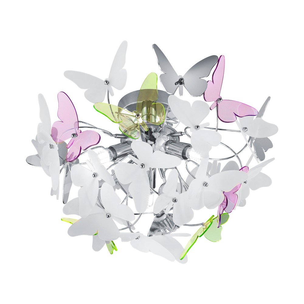 Detské svietidlo s plastovým tienidlom ø 45 cm Butterfly – Reality